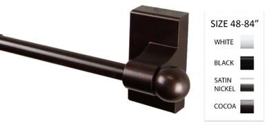 InStyleDesign 7/16 inch dia. Magnetic Rod 48-84 inch long