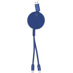 Ausziehbares Ladekabel Blau
