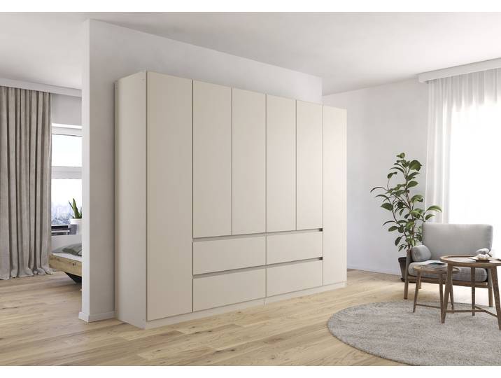 Drehtürenschrank Mainz 271cm Beige/Kaschmir Classic ohne Spiegeltür/-en