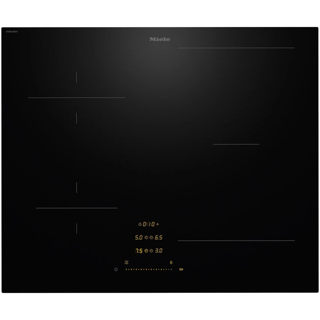 Miele KM 8462 FL Inductie kookplaat Zwart