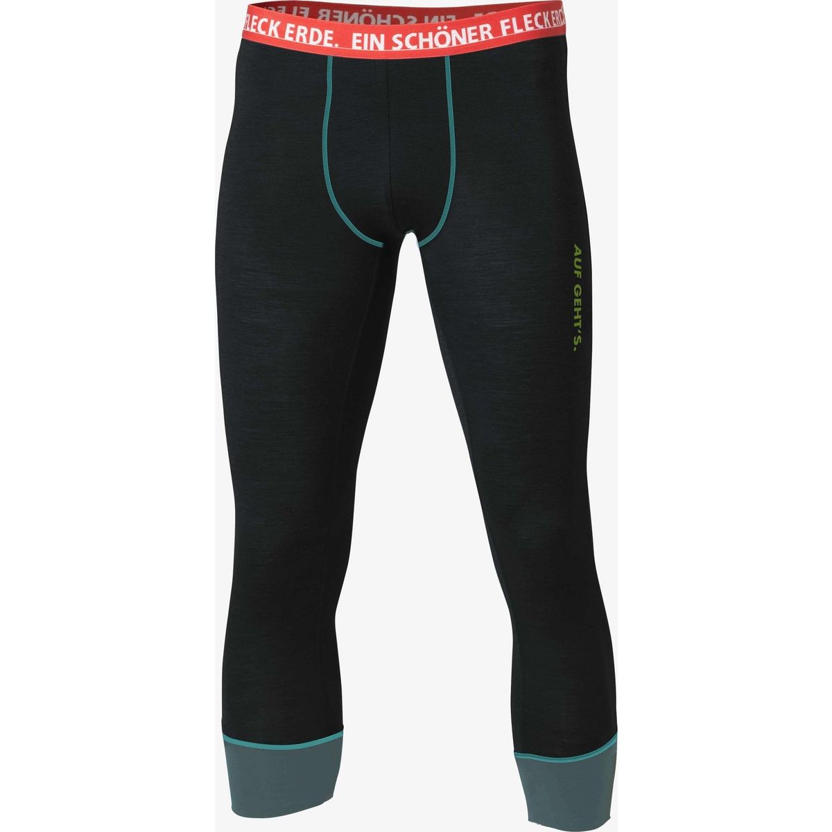 Ein schöner Fleck Erde 3/4-Pants Merino AUF GEHT'S. Schwarz/Graphit schwarz M 2.611.137.058.2M