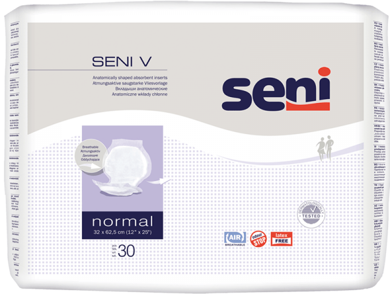 Seni V Normal - Insert anatomique traversable - 8 paquets de 30 protections