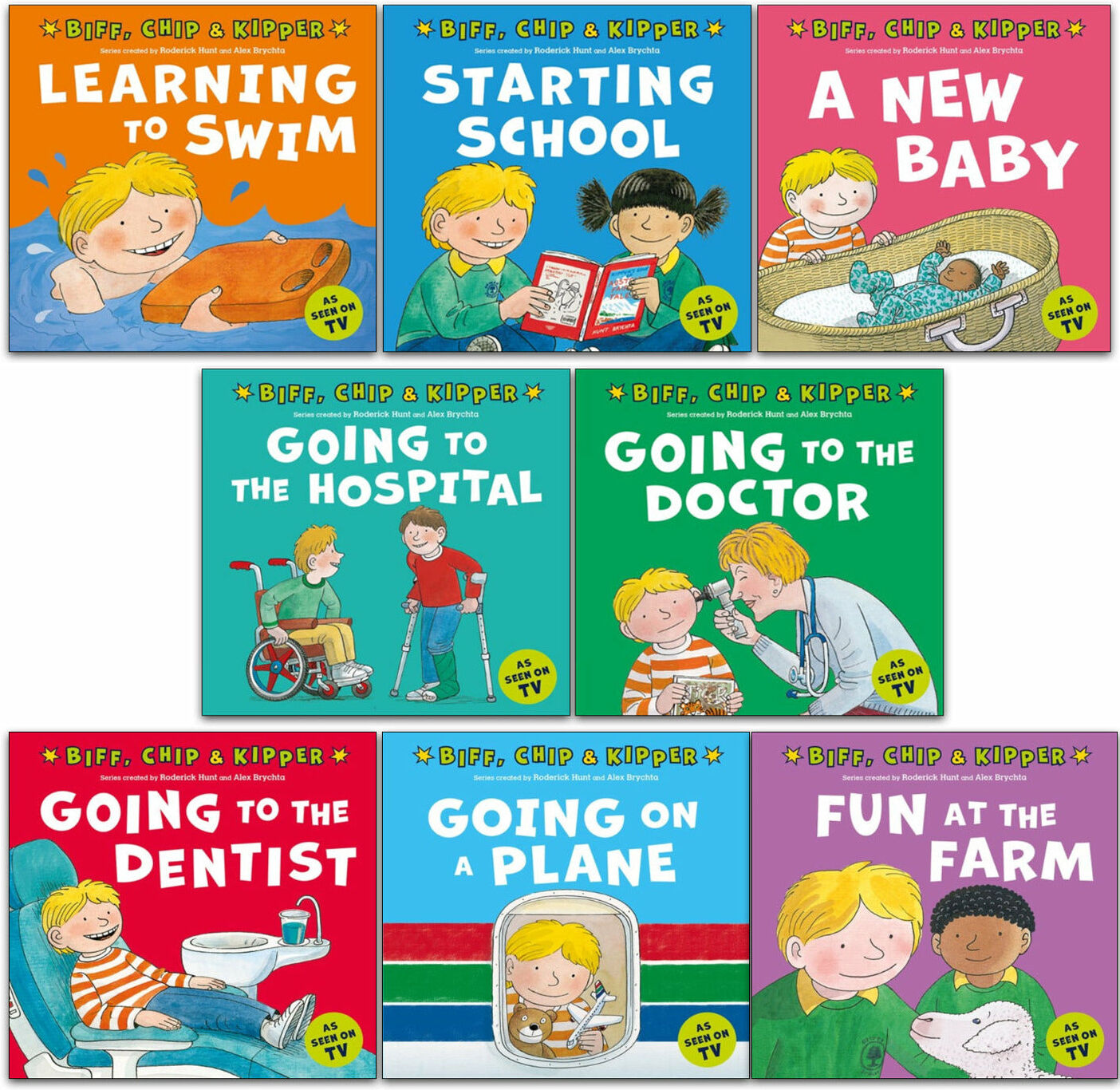 OXFORD UNIVERSITY PRESS First Experiences With Biff Chip And Kipper Collection 8 Books Set For Childrens