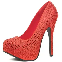 Leg Avenue Strass Stilettos rot