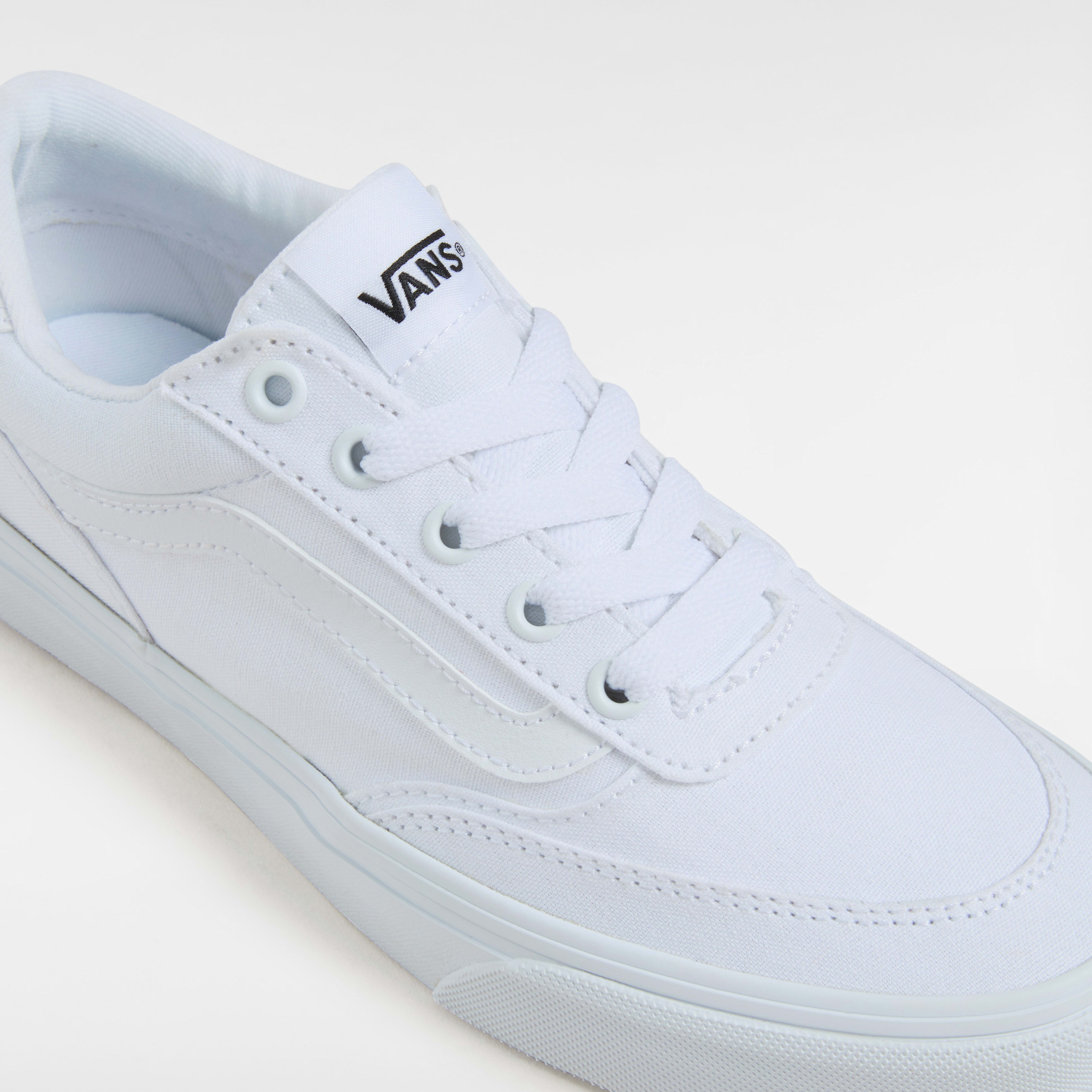 Sneaker VANS "Brooklyn LS", Damen, Gr. 40, weiss (www, canvas weiß, weiß), Textil, Schuhe Sneaker, vom Vans Old Skool inspiriert www, canvas weiß, weiß 40