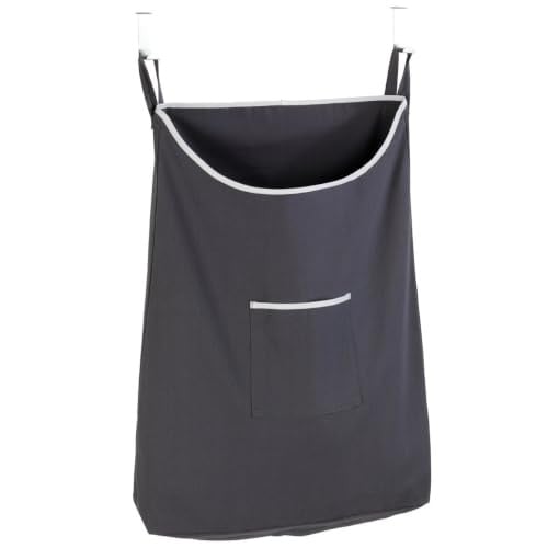 WENKO Overdeur wasmand Canguro grijs, 65 l, B x H x D: 52 x 81 x 10 cm