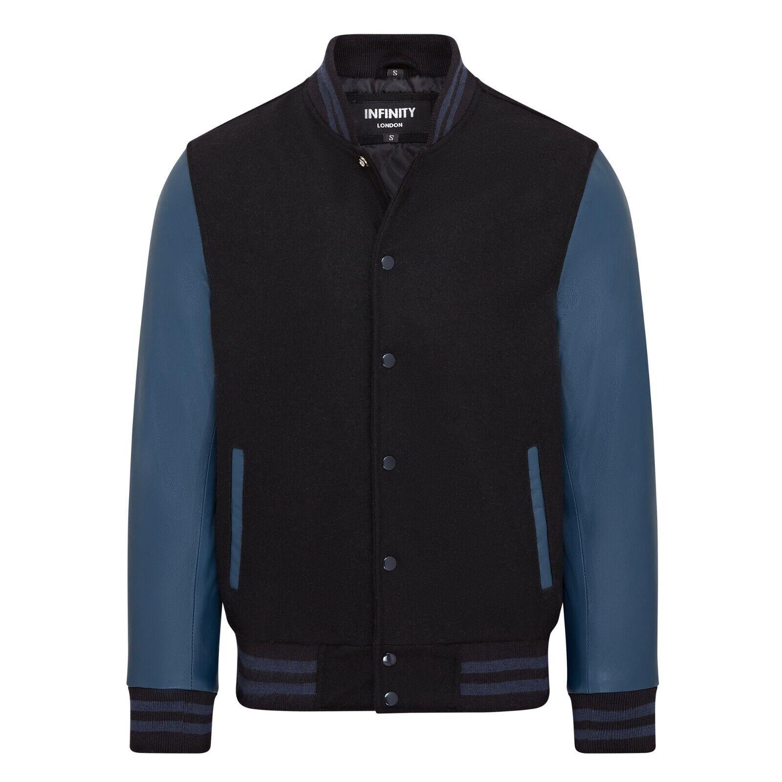 Letterman Baseball Bomberjacke aus Wolle und Leder im College-Stil - Genua