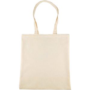 Idea-Home Einkaufstasche Kopenhaga 111378, natur, aus Baumwolle, faltbar, mit Henkeln, 38 x 42cm, 25 Stück
