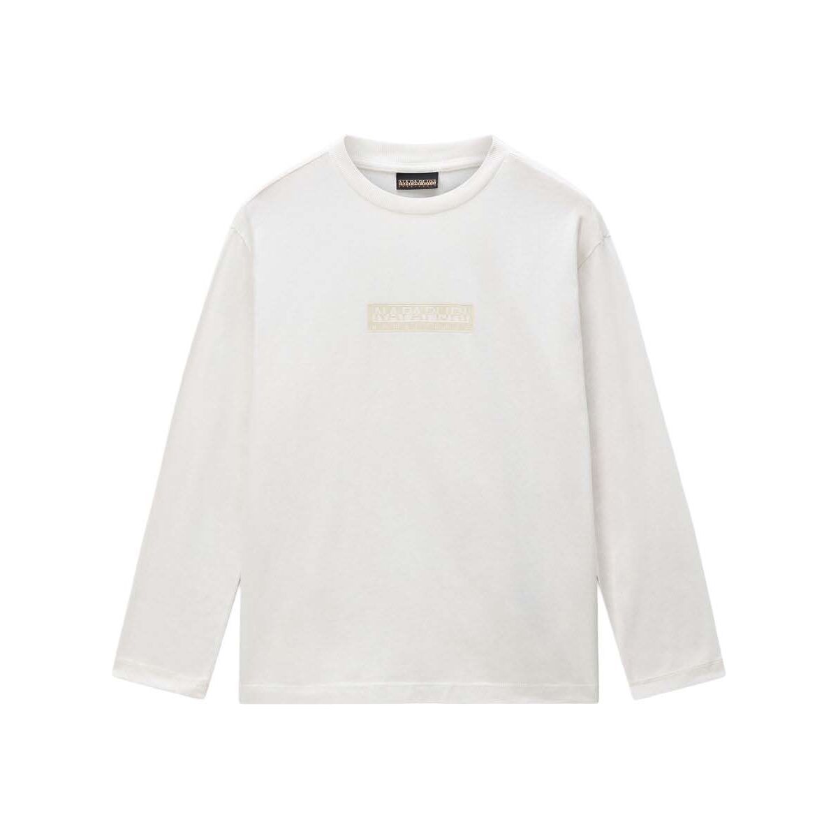 Napapijri K S-new Box Logo LS white whisper (N1A) 6 NP0A8B3NN1A1002