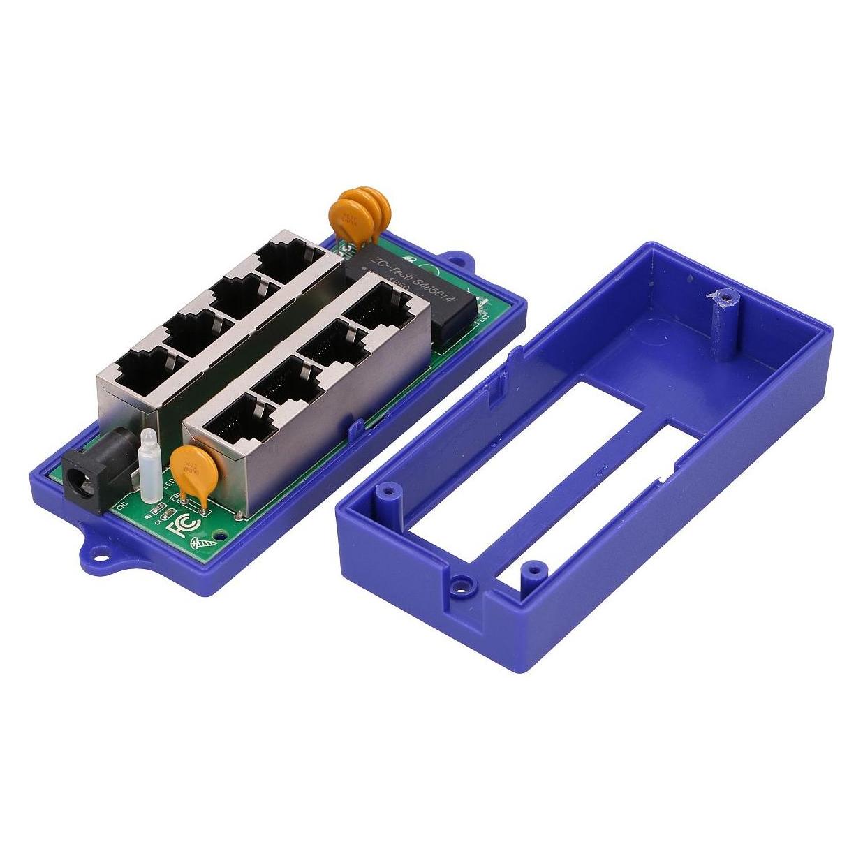 Extralink POE INJECTOR 4 PORT GIGABIT - - 4-Port Gigabit Ethernet (802.3af (PoE), 802.3at (PoE+), 48 W) (EX.6358)