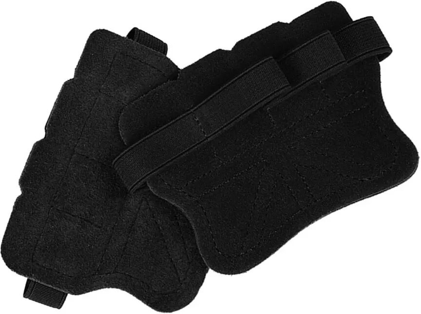 INF Leder Handflächenschützer – Nylon Leder Gymnastikhandschuhe für Gewichtheben & Fitness Schwarz