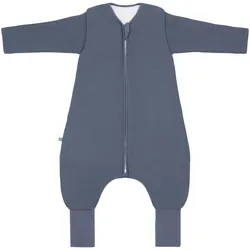 emma & noah Winter-Sleepoverall Essential mit abnehmbaren Ärmeln und Umschlag-Füßchen 3.5 TOG, blau, 80