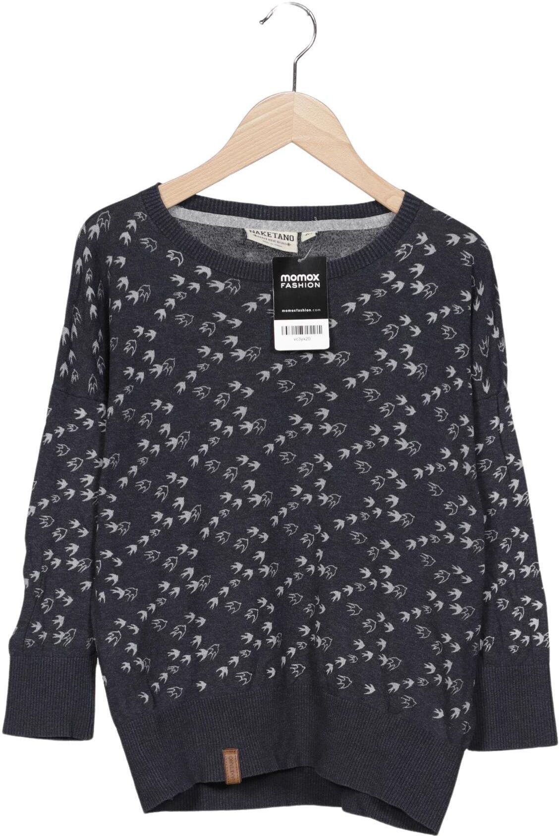 Naketano Damen Pullover, Marineblau, Gr. M, Baumwolle - Second Hand