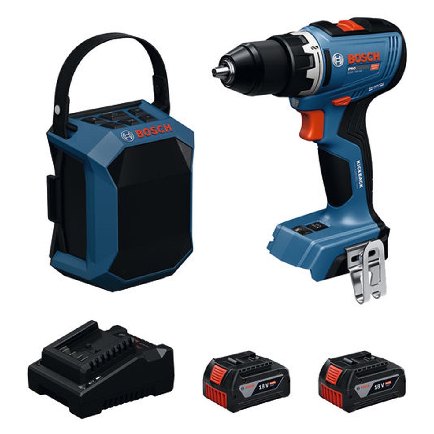 Bosch Professional Bosch 18V-Set GSR 18V-65+GPB 18V-1 C 2x5,0Ah+GAL18V-40-2 (0615A500G5)