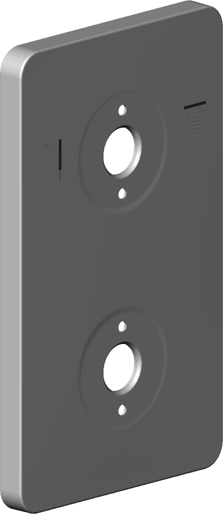 plaque de recouvrement Dornbracht pour UP therm. 091102249-00 chromé