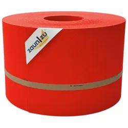 zaun zu® Sichtschutzstreifen Premium für Doppelstabmatten Zaunblende Rot, 50m