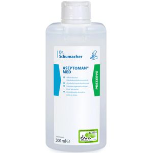 Dr.Schumacher Desinfektionsmittel Aseptoman Med, für Hände, alkoholisch, Euroflasche 500 ml