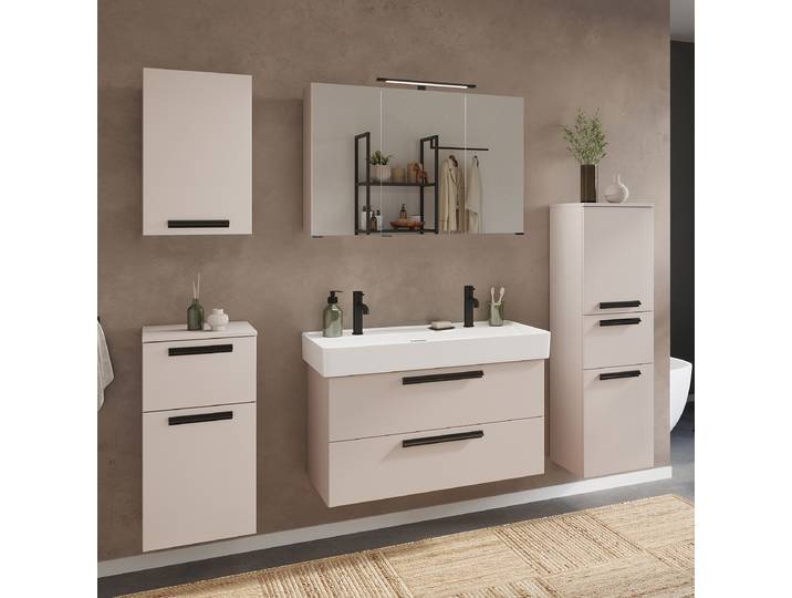 Meuble midi 40 x 130 x 35cm Beige/Cachemire