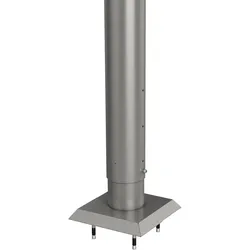 Biohort Pfosten/Steher für Sichtschutz-System zum Aufdübeln Sichtschutz Höhe 90 cm quarzgrau-metallic