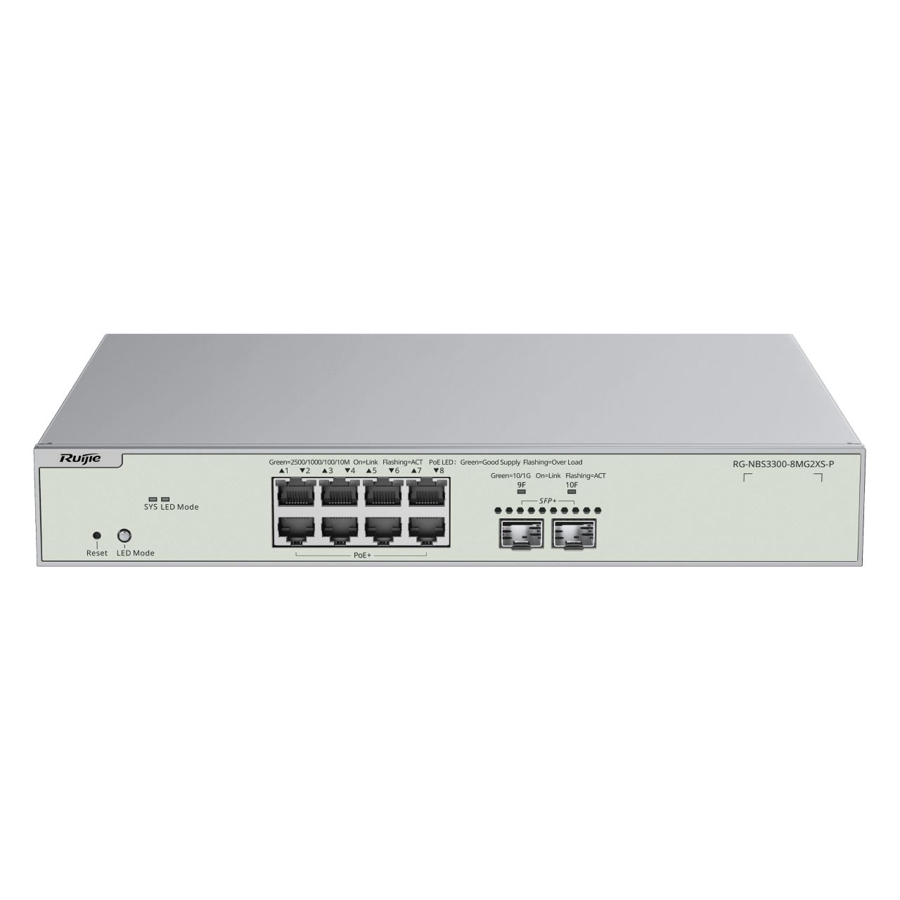 Reyee RG-NBS3300-8MG2XS-P L2+ Cloud Managed Switch