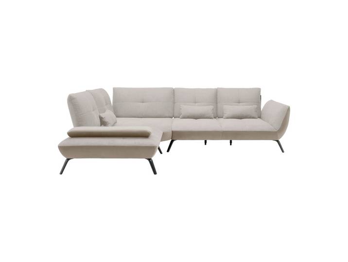 Wohnlandschaft Flachgewebe Sandfarben, Beige