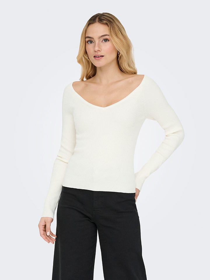 JDY Pullover "Nanna" in Creme - XS