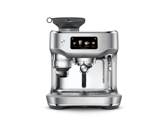 Sage Siebträgermaschine SES995BTR, Dual Boiler, Brushed Stainless Steel, Automatisches Mahlen