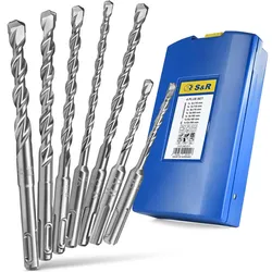 S&R Hammerbohr-Set SDS4 Plus, 7-teilig