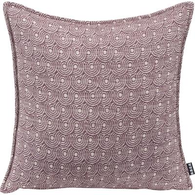 Dekokissen H.O.C.K. "Ivo", lila (lila, gemustert), B:40cm H:10cm L:40cm, Polyester, Dekokissen_Sitzkissen_Kissenhüllen, leicht gemustert