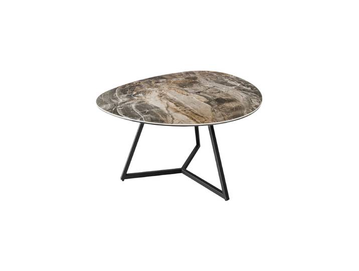 Keramik Couchtisch „Marvin“, verschiedene Grössen Marmoroptik Taupe Invicta Interiors