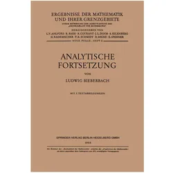 Analytische Fortsetzung, Fachbücher von Ludwig Bieberbach