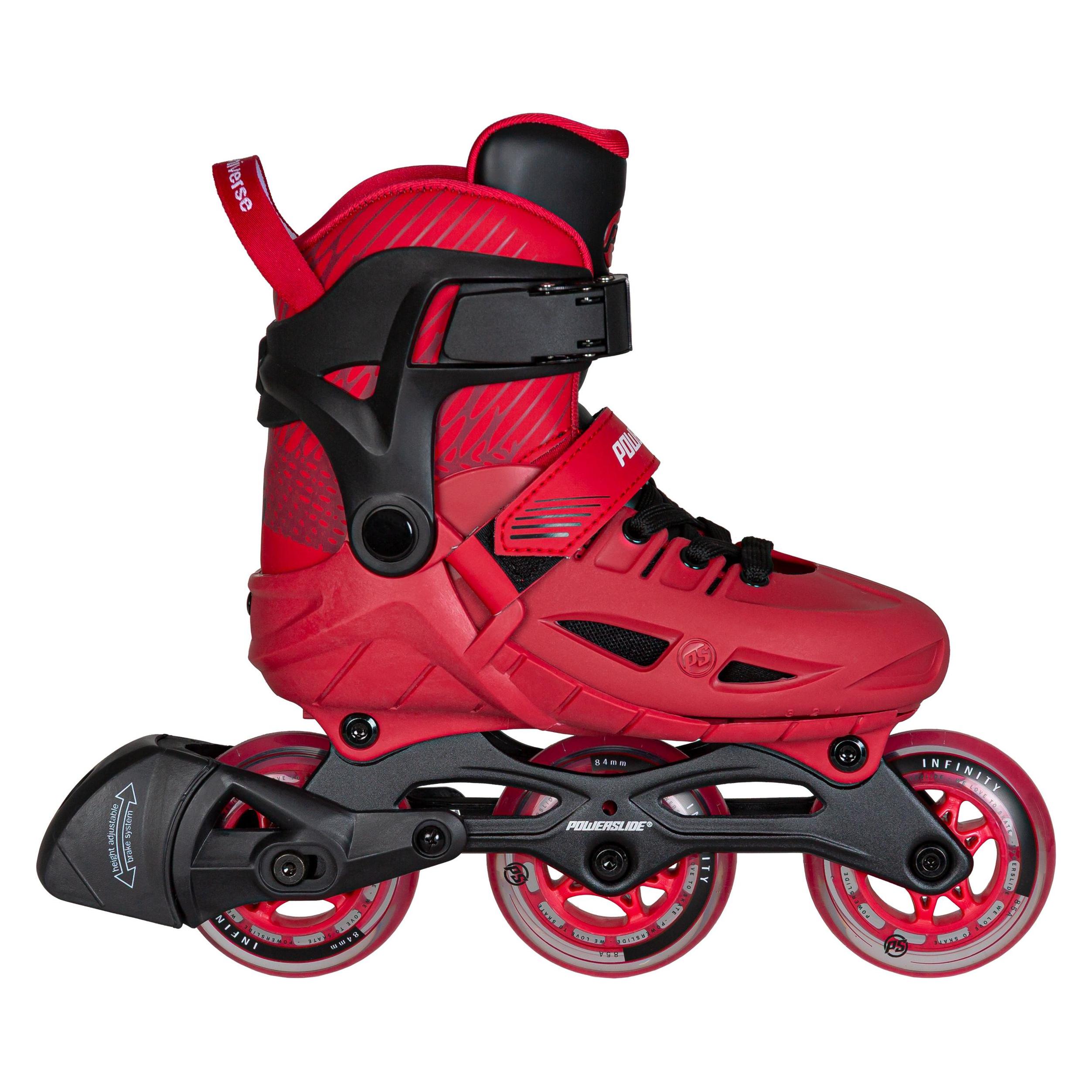 Powerslide Rollschuhe Universe Red verstellbar 33-36 (33, 34, 35, 36) (Powerslide)