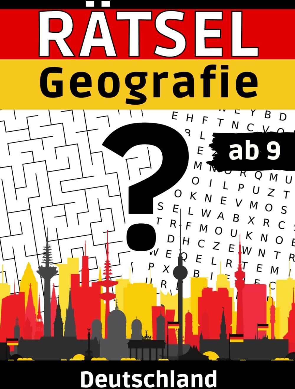 Ronja Theil - Rätsel Geografie Deutschland: Rätselbuch ab 9 Jahren mit abwechslungsreichen Rätseln und verschiedenen Leveln - Preis vom 09.10.2026 07:28:09 h