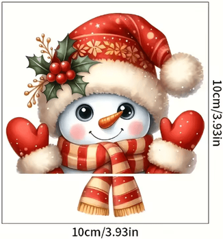 Inspire Picks Festive Christmas Wall Sticker Santa Claus & Snowman Switch Decal uvsd713 b