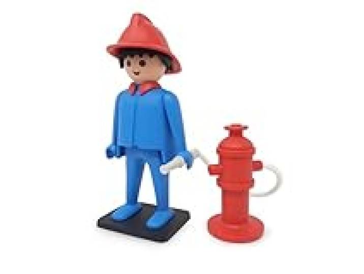 Plastoy Playmobil Vintage de Collection : Le Pompier PLA00217 Multicolore