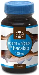 Naturmil ÓLEO DE FÍGADO DE BACALHAU 1000mg 45 Softgels
