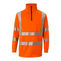 Warnschutz Zip-Sweatshirt "REFLECTIQ" UV-Schutz - XXL - warnorange
