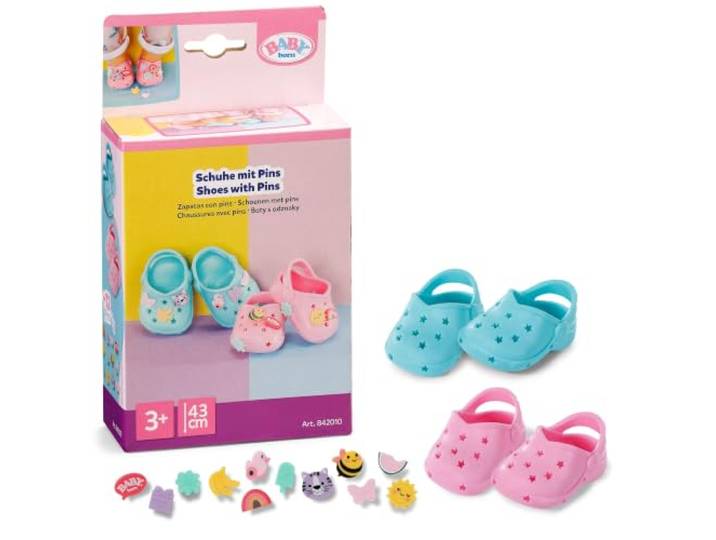 BABY born Schuhe mit Pins, 2 Paar für 43 cm Puppen