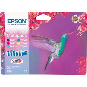 Epson T0807 Multipack Kolibri Original Druckerpatrone T080740