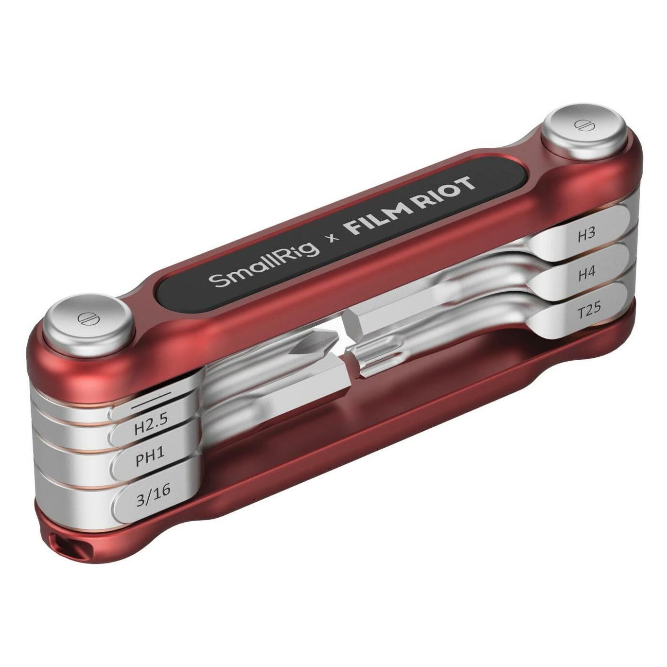 SmallRig x FILM RIOT 7 in 1 Detent Folding Multi Tool Kit (Red) 4811 (4811)