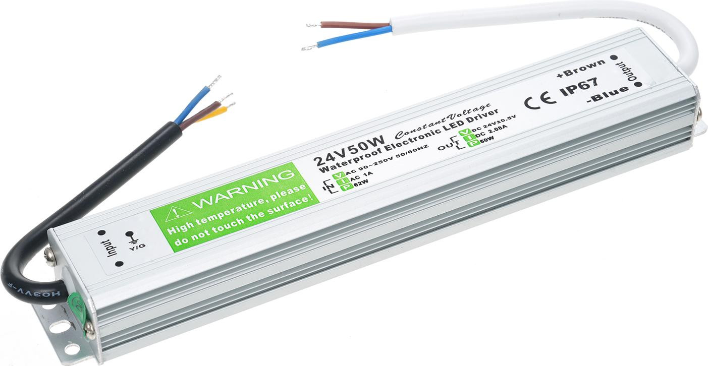 Cocosity LED-driver IP67 Waterdichte Schakelende Voeding 50W AC 90V-250V naar DC 24V Constante Spanning voor LED-strips en Buitenverlichting