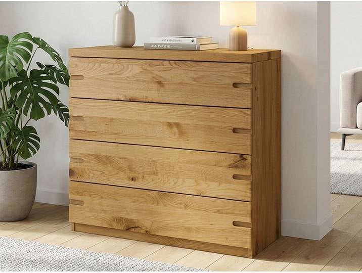 Kommode „Stefan“ Wildeiche 100 cm Massivholz Wildeiche