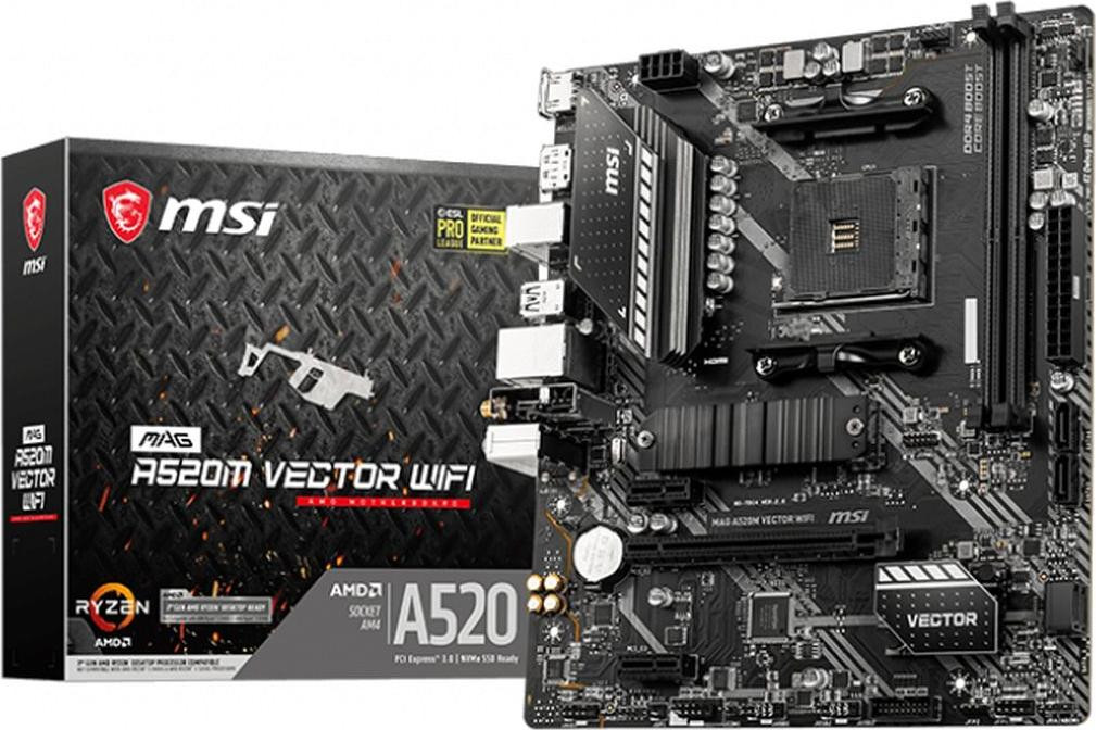 MSI Mag A520M Vector Wifi moederbord