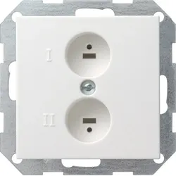 Gira Stereo-Steckdose rws-gl 040203