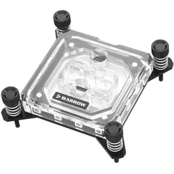 Barrow Intel CPU Wasserblock RGB, Acryl - schwarz, CPU Wasserkühler, Schwarz