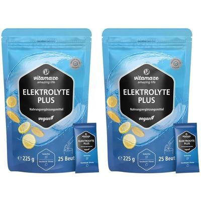 Elektrolyte Plus Vitamin C+B-Vitamine Zitrone Plv. 2x 2x25x9 g Pulver