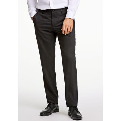Anzughose LINDBERGH "Anzughose Modern Fit", Herren, Gr. 54, schwarz, Obermaterial: 54% Polyester, 44% Wolle, 2% Elasthan. Futter: 95% Polyester, 5% Elasthan, meliert, normal, Hosen Anzughose