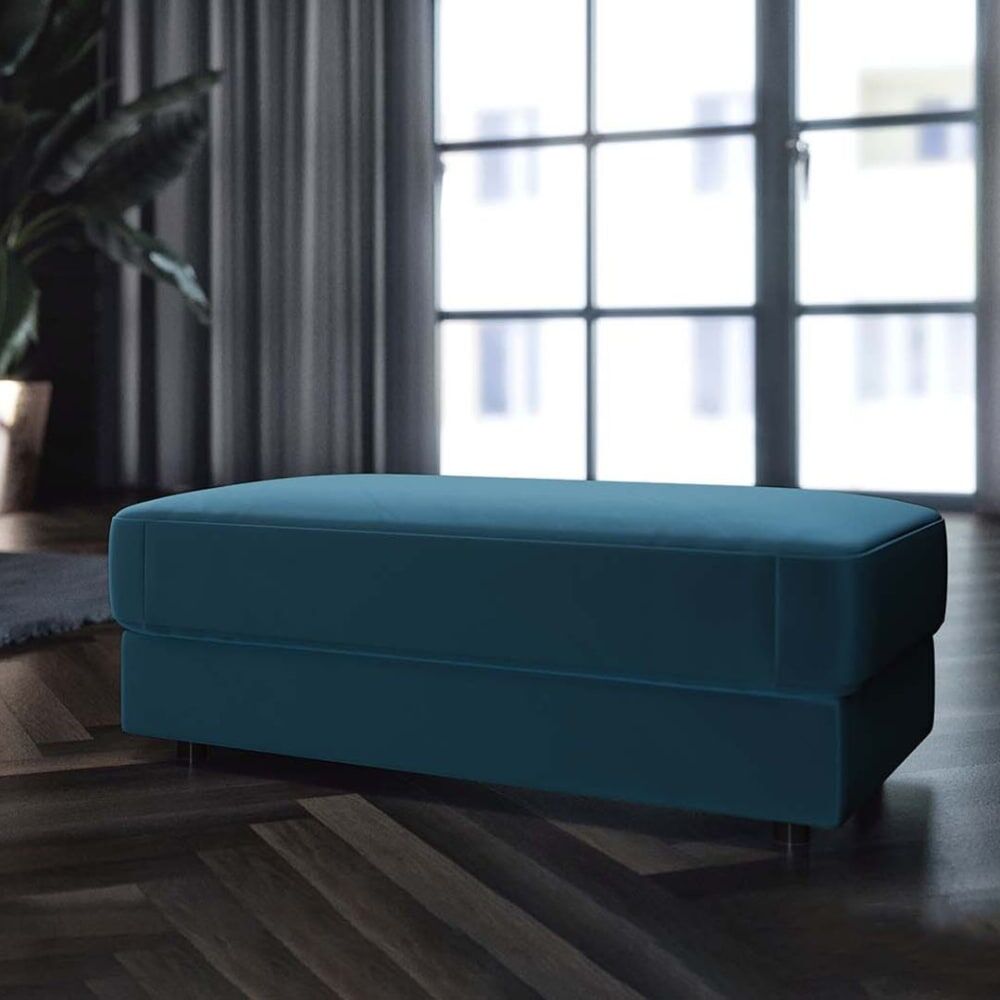 Mesonica Pouf bleu marine foncé l112 Bleu 112x42x112cm