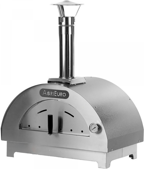 AgriEuro Premium AgriEuro Quattro Stagioni - Four à bois d'extérieur pour pizza Anthracite 60x40 - pour 1 pizza