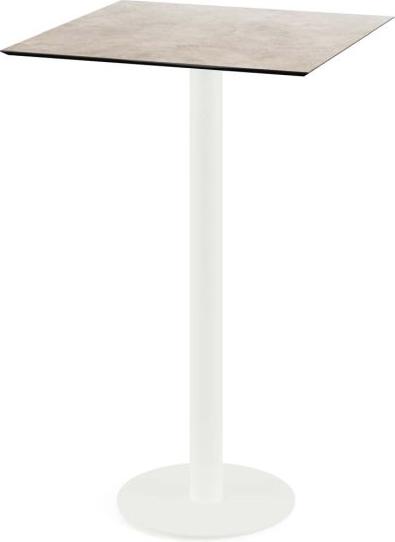 Urban Stehtisch Weiß gestell + Moonstone HPL 70x70 cm